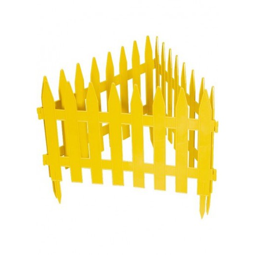 Забор декоративный "Рейка" 28*300см желтый 65000