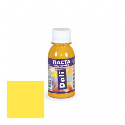 Паста колерная "DALI" 0,1кг золотисто-желтый