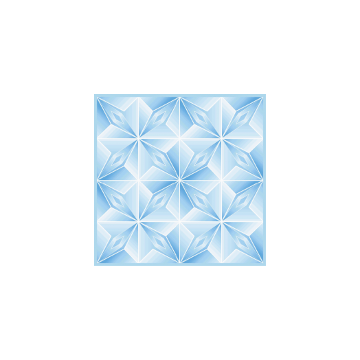 Плита потолочная термо Оригами голубой