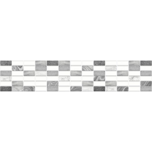 Панель ПВХ Интерьерная Кабанчик9(Серый мрамор) ЛАК 3000х600х1,5мм