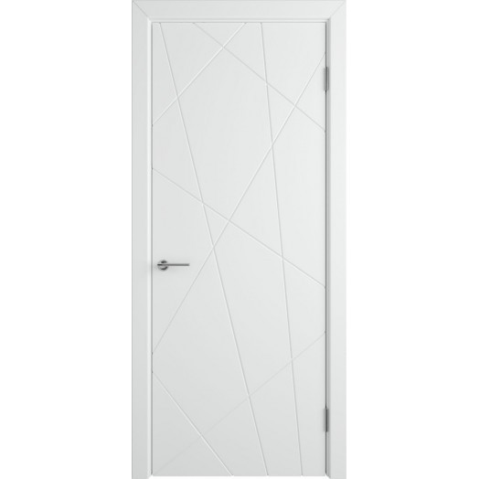 Дверное полотно 26ДГ Флитта цвет Polar (белый) 
