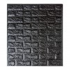 Панель ПВХ стеновая 0,700 х0,770 самоклеющиеся "Кирпич черный" 77991