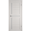 Дверное полотно Atum X16 цвет Беленый дуб белое стекло 